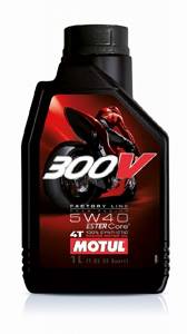 MOTUL 300V 5w40 4T 100% синтетика ЕТ. (эстеры) 1л. для 4-тактн. мототехн. (масло моторное)